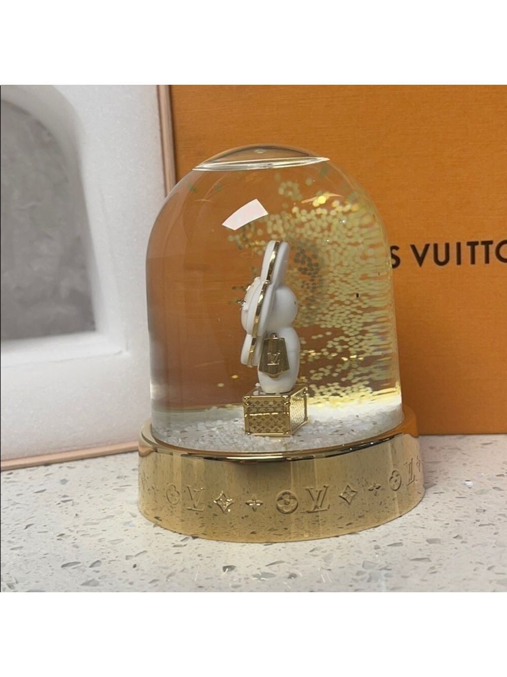 LOUIS VUITTON VIVIENNE SNOWBALL SNOW GLOBE GI0307 HOLIDAY COLLECTOR BOX - Picture 7 of 13